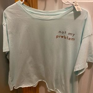 Pink Victoria Secrets aqua crop top